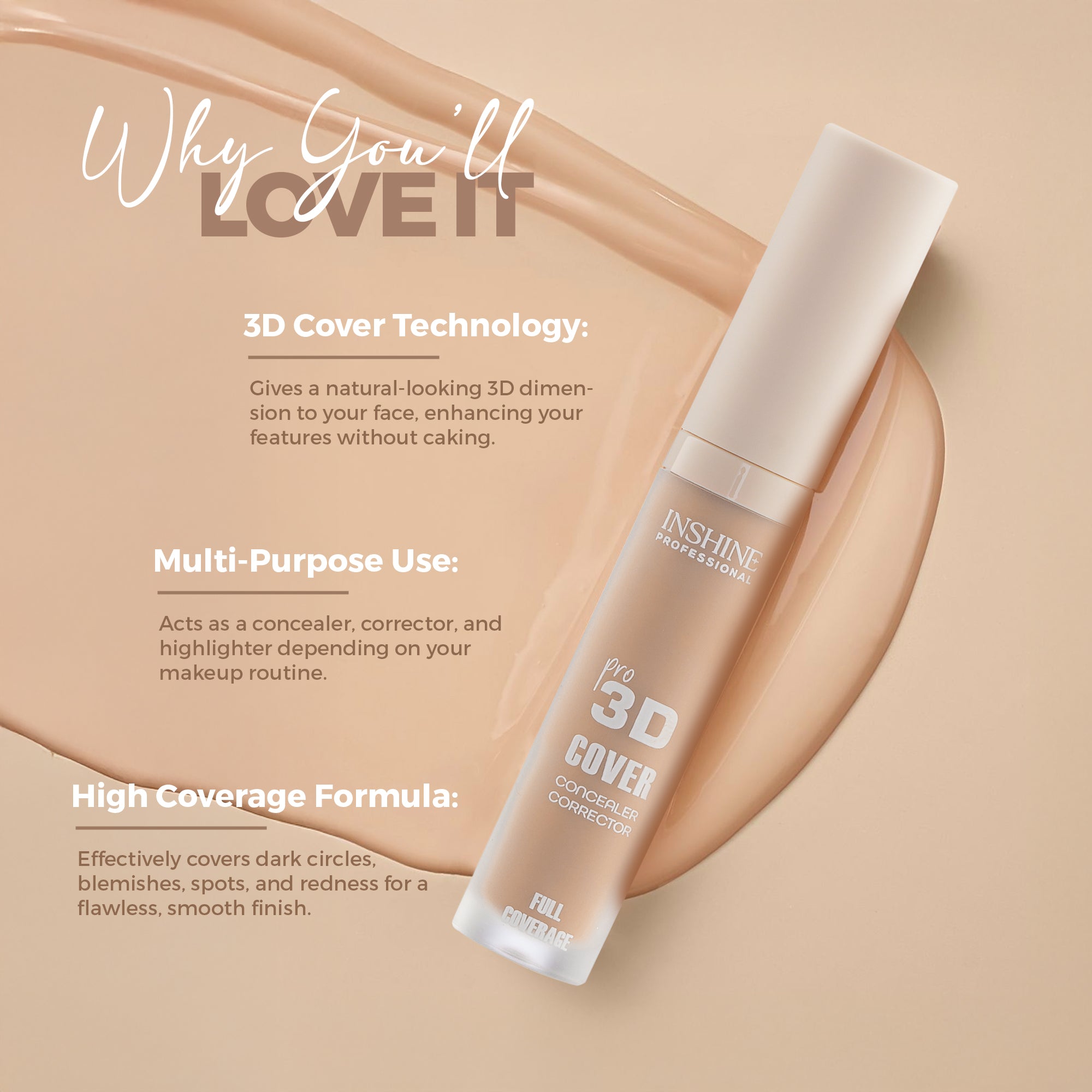 3D CONCEALER COVER CONCEALER CORRECTOR