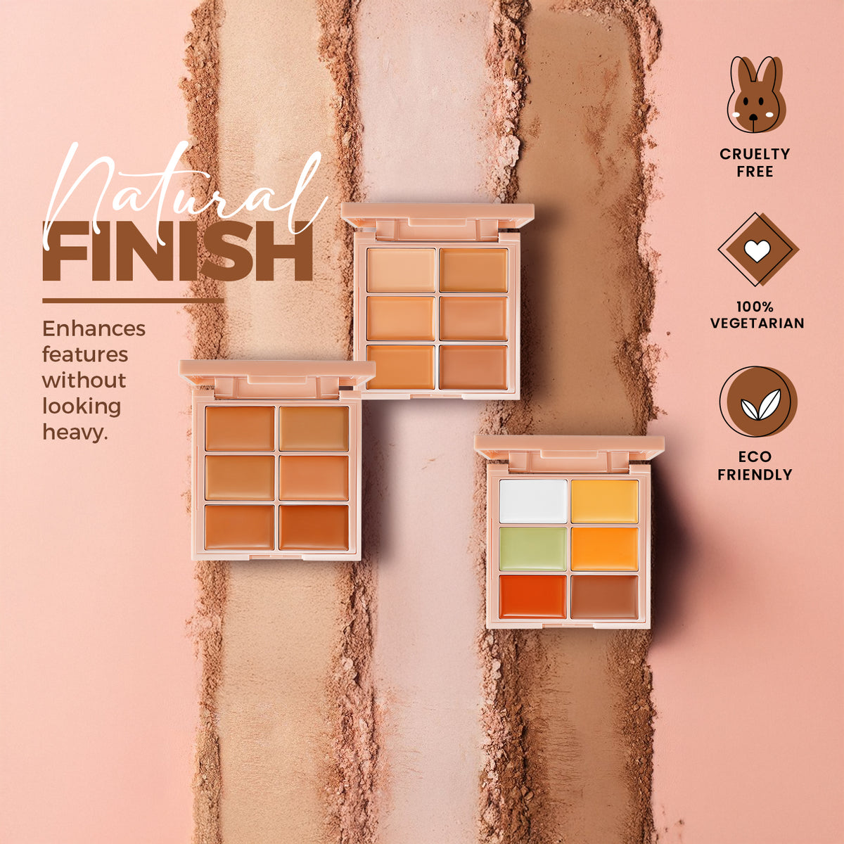 HD CONCEALER PALETTE FULL COVERAGE