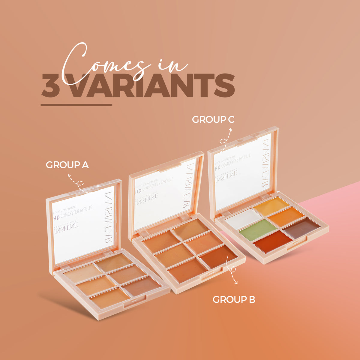 HD CONCEALER PALETTE FULL COVERAGE