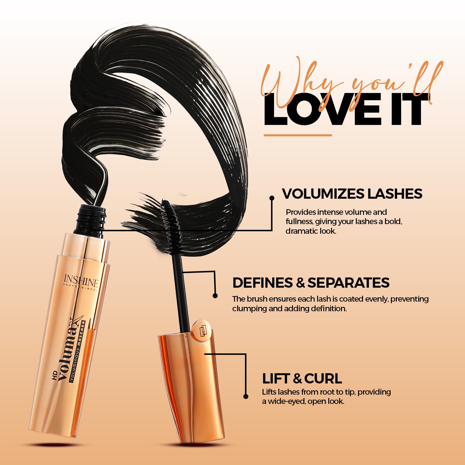 HD Volumax Voluminous Mascara