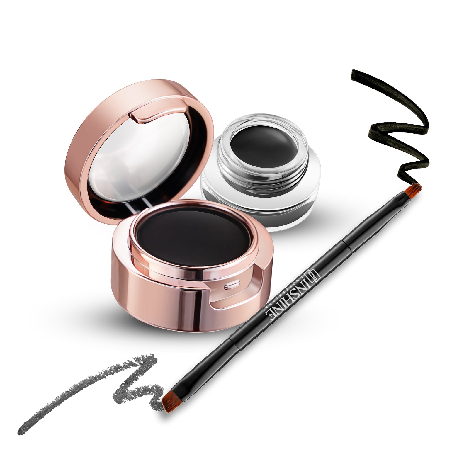 2 in 1 Dual Play Eyebrow and Gel Eyeliner, Waterproof and Smudge Proof, 24 Hours Long Lasting
