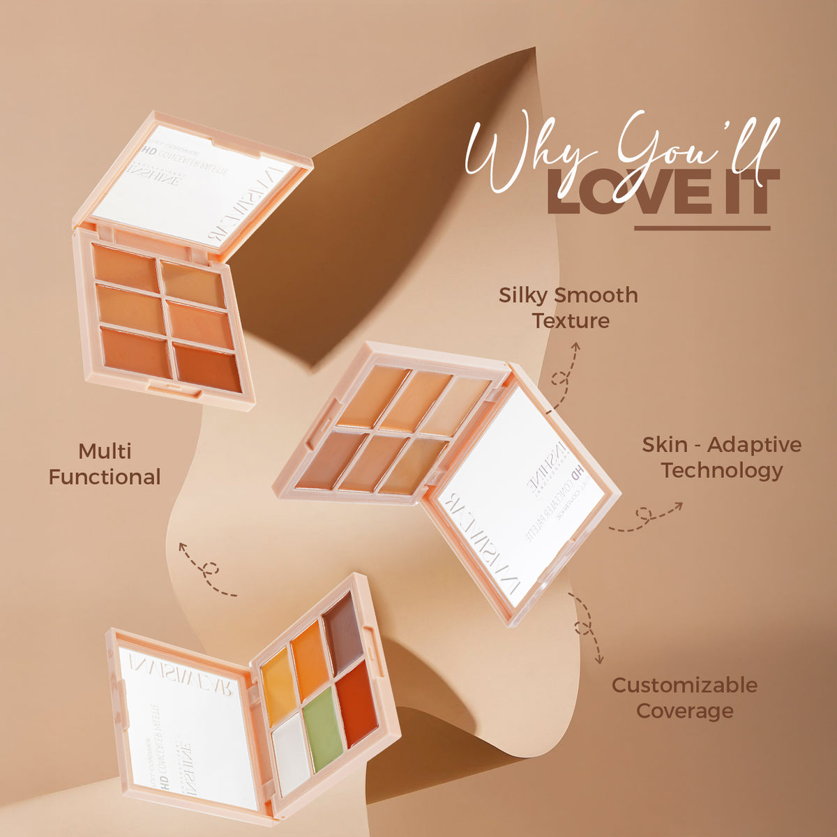 HD CONCEALER PALETTE FULL COVERAGE