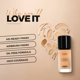 Airbrush Finish Pro Artist High Coverage HD Foundation